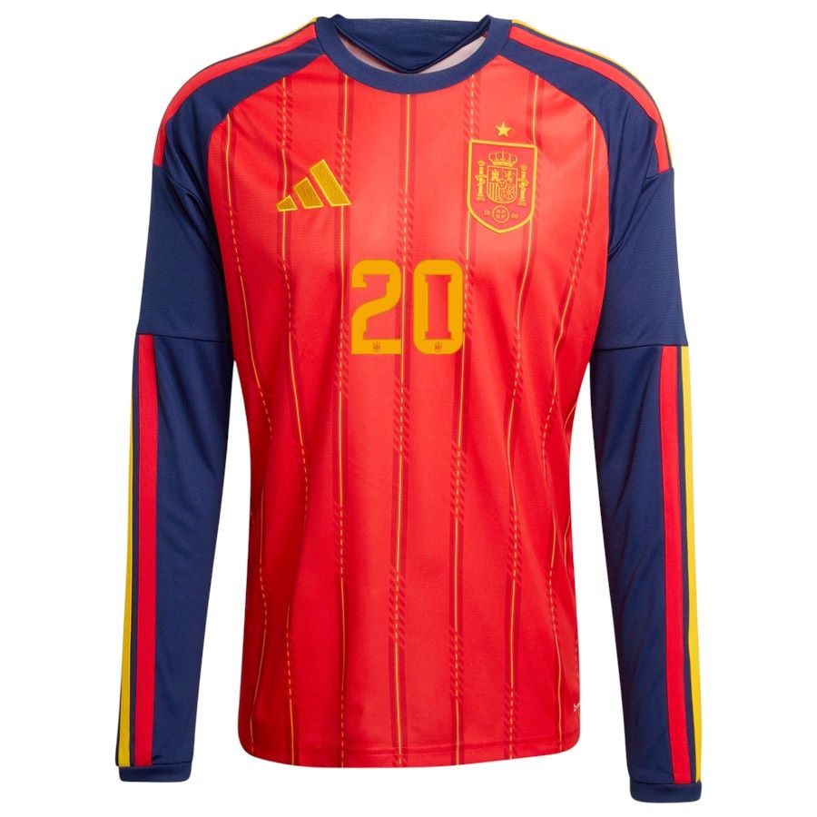 Maillot Espagne Domicile 2026 2027 Pedri Manches Longues – Image 3
