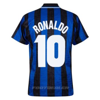 Alternative view of Maillot Retro Vintage Inter Milan Domicile 1997 1998 Ronaldo