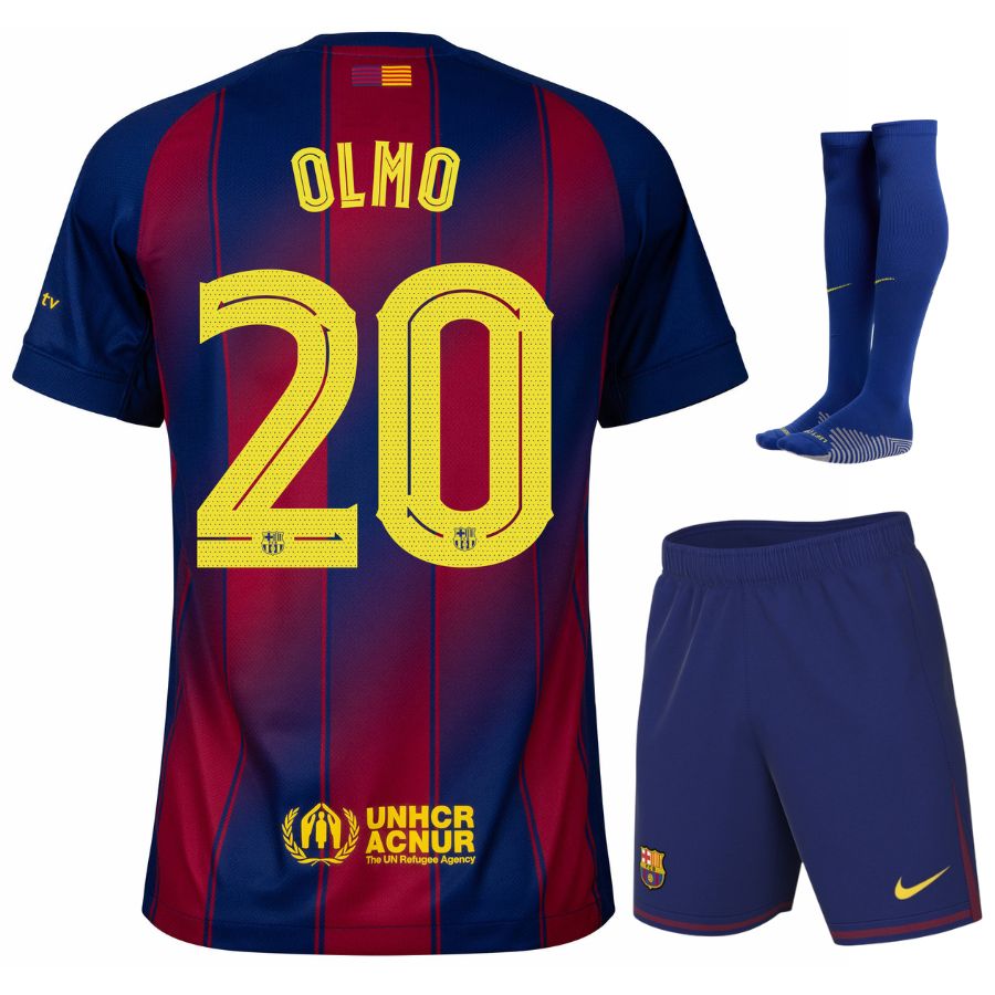Maillot Kit Enfant Barca Domicile 2025 2026 Olmo