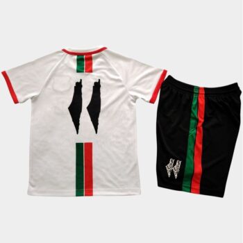 Alternative view of Maillot Kit Enfant FC Palestine Blanc 2025 Arabe