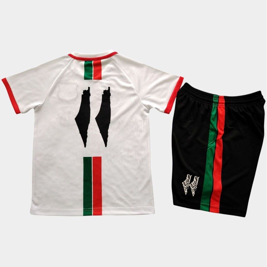 Maillot Kit Enfant FC Palestine Blanc 2025 Arabe – Image 2
