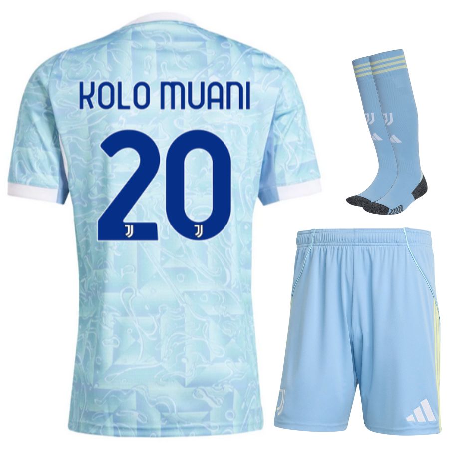 Maillot Kit Enfant Juventus Exterieur 2025 2026 Kolo Muani