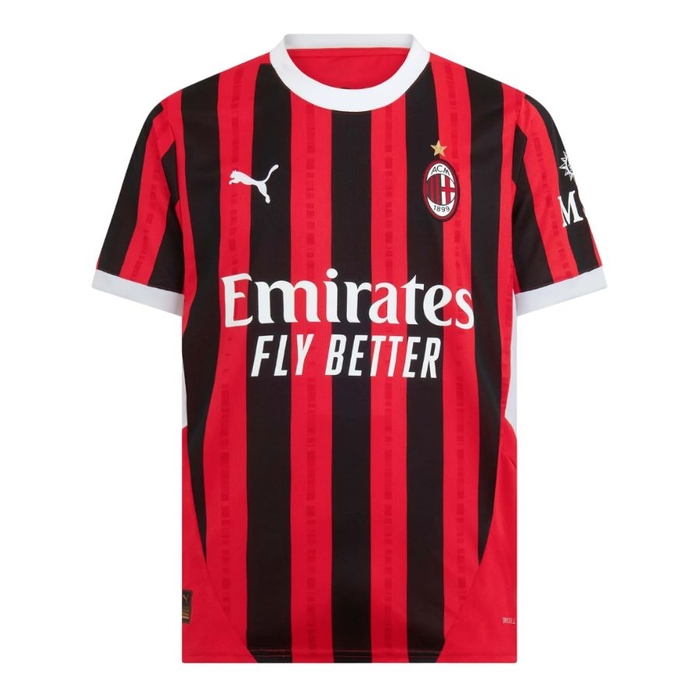 Maillot Kit Enfant Milan AC Domicile 2024 2025 Theo Noir – Image 3