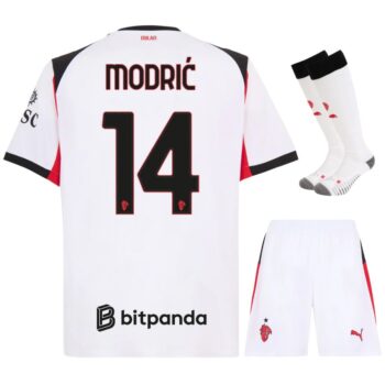 Maillot Kit Enfant Milan AC Exterieur 2025 2026 Modric