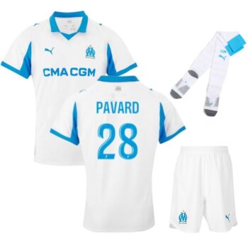 Maillot Kit Enfant OM Domicile 2025 2026 Pavard
