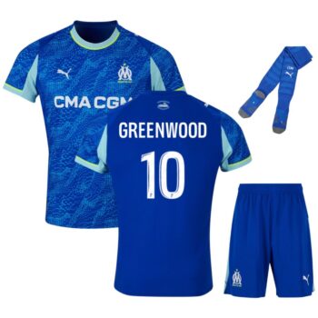 Maillot Kit Enfant OM Third 2025 2026 Greenwood