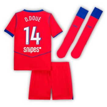 Alternative view of Maillot Kit Enfant PSG Third 2025 2026 Désiré Doué