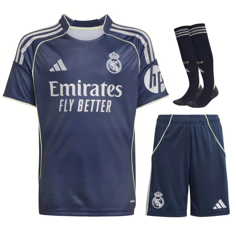 Maillot Kit Enfant Real Madrid Exterieur 2025 2026