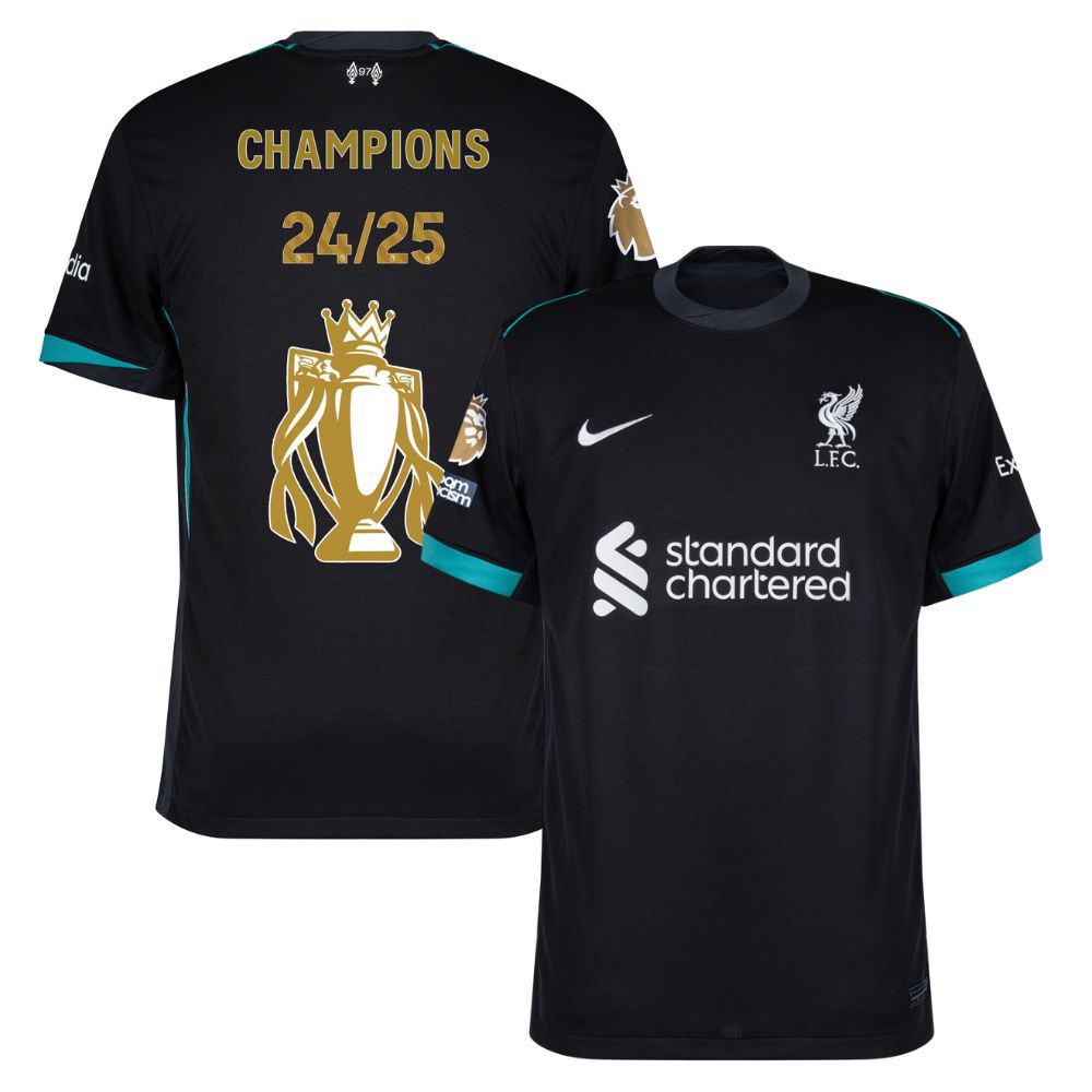 Maillot Enfant Liverpool Exterieur 2024 2025 Winners Trophy