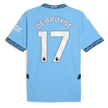 Alternative view of Maillot Kit Enfant Manchester City Domicile 2024 2025 De Bruyne