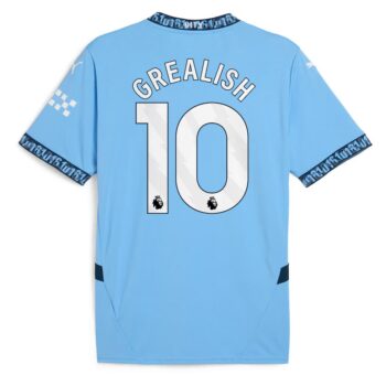 Alternative view of Maillot Kit Enfant Manchester City Domicile 2024 2025 Grealish