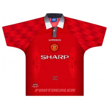 Alternative view of Maillot Manchester United Domicile 1996 1998 Beckham