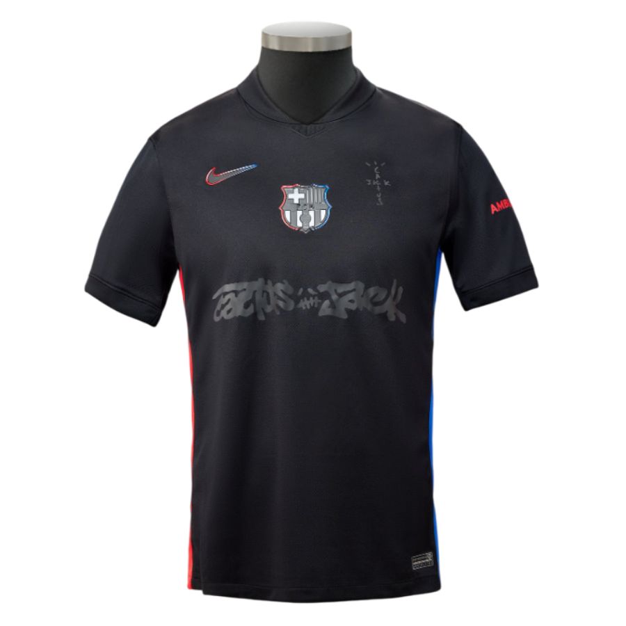 Maillot Enfant Barca 2024 2025 Exterieur Travis Scott