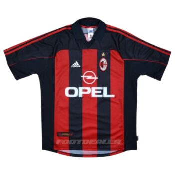 Alternative view of Maillot Milan AC Domicile 2000 2002 Maldini