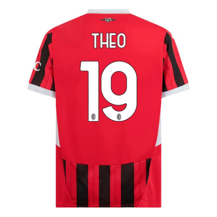 Maillot Kit Enfant Milan AC Domicile 2024 2025 Theo Blanc – Image 2