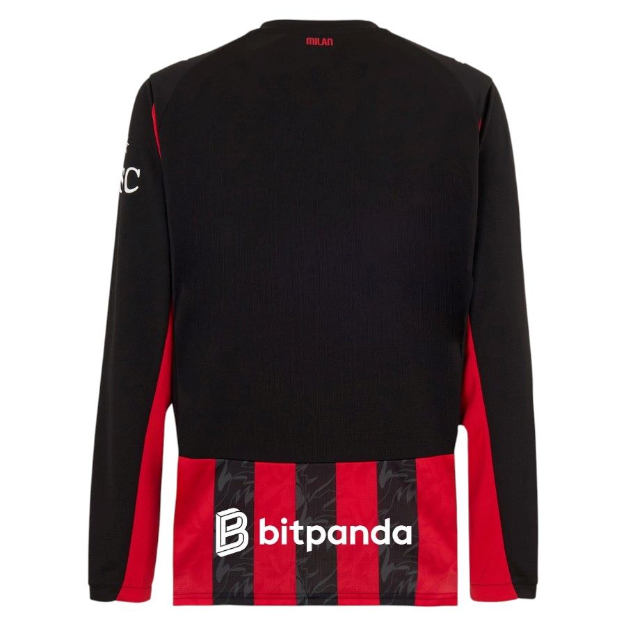 Maillot Milan AC Domicile 2025 2026 Manches Longues – Image 2