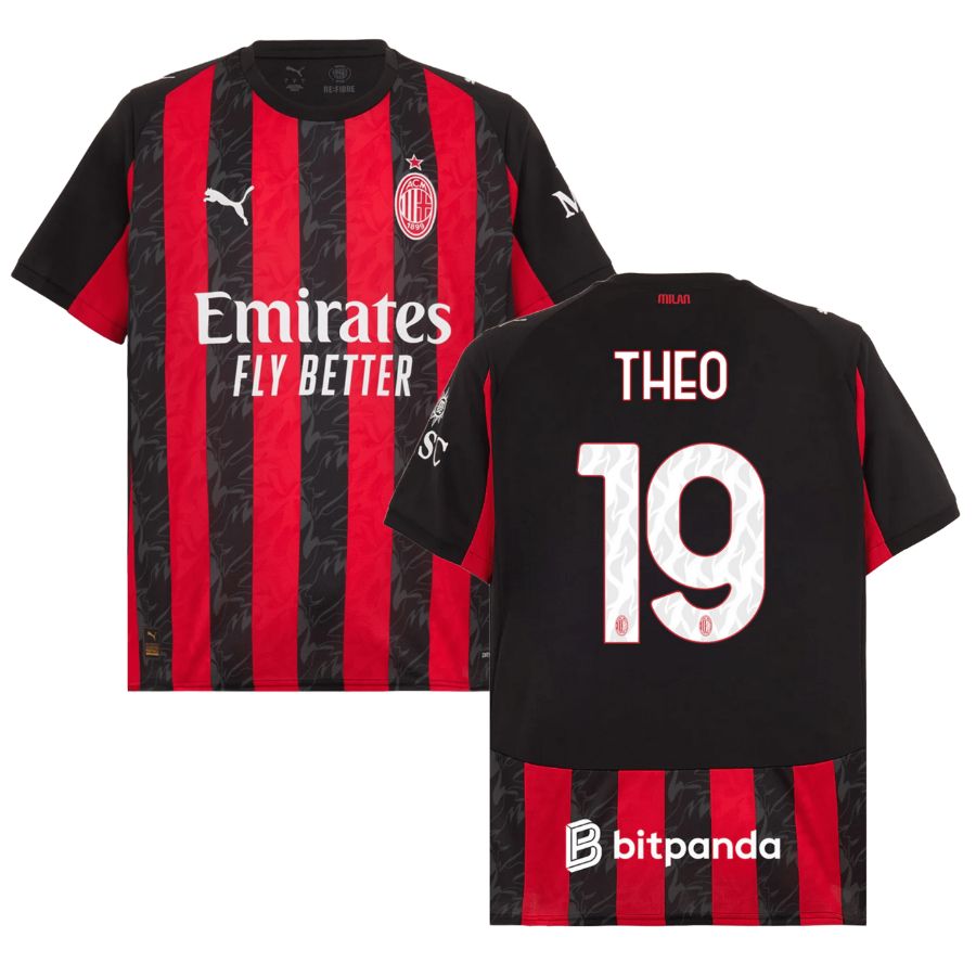 Maillot Milan AC Domicile 2025 2026 Theo