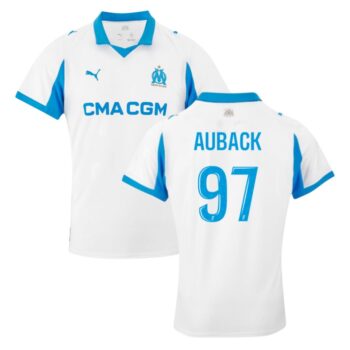 Maillot OM Domicile 2025 2026 Aubameyang AUBACK 97