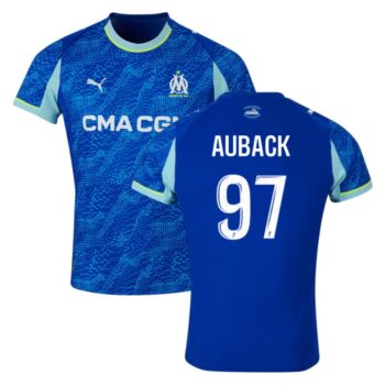 Maillot OM Third 2025 2026 Aubameyang AUBACK 97