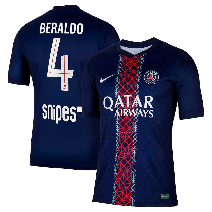Maillot PSG Domicile 2025 2026 Beraldo