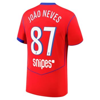 Alternative view of Maillot PSG Third 2025 2026 Joao Neves