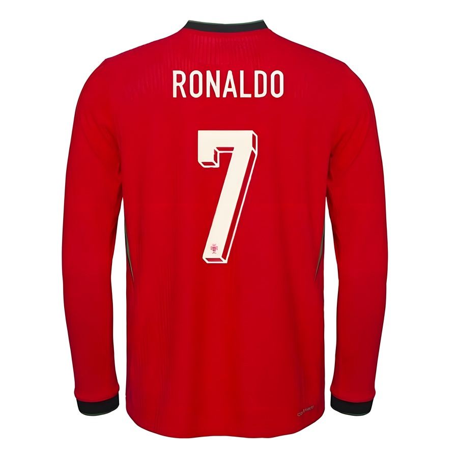 Maillot Portugal Domicile 2025 2026 Ronaldo Manches Longues – Image 2