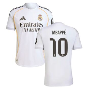 Maillot Real Madrid Domicile 2025 2026 Mbappe