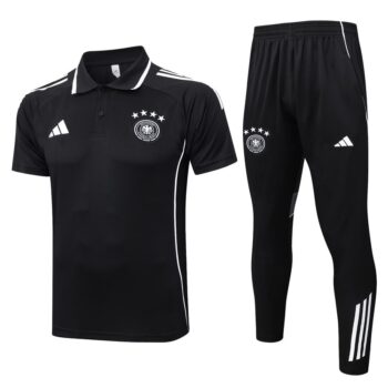 Survetement Allemagne Polo 2025 2026 Noir Blanc