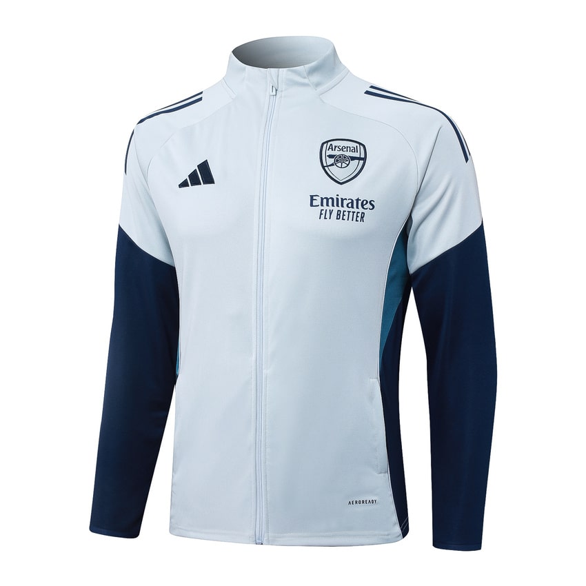 Survetement Arsenal Veste 2025 2026 Blanc Bleu – Image 2