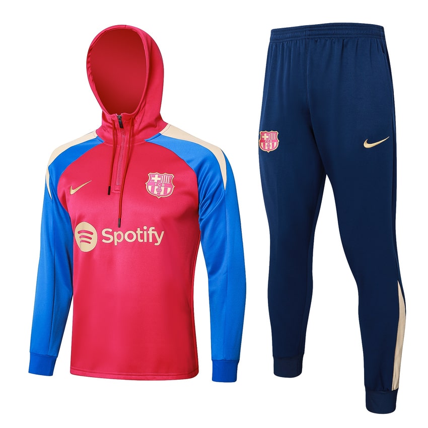 Survetement Barca Sweat 2024 2025 Rouge Clair