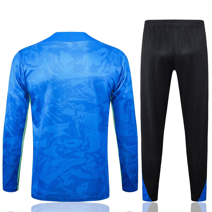 Survetement Barca Training 2024 2025 Bleu Vert – Image 4