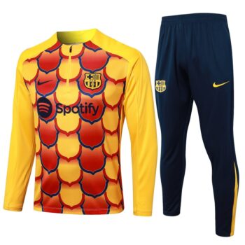 Survetement Barca Training 2024 2025 Jaune Rouge