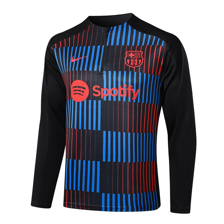 Survetement Barca Training 2024 2025 Noir Bleu – Image 2