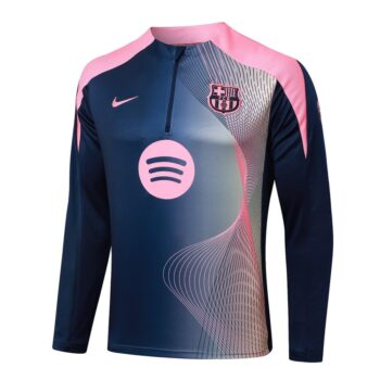 Alternative view of Survetement Barca Training 2025 2026 Bleu Rose Motif
