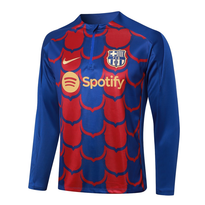 Survetement Barca Training 2024 2025 Bleu Rouge – Image 2