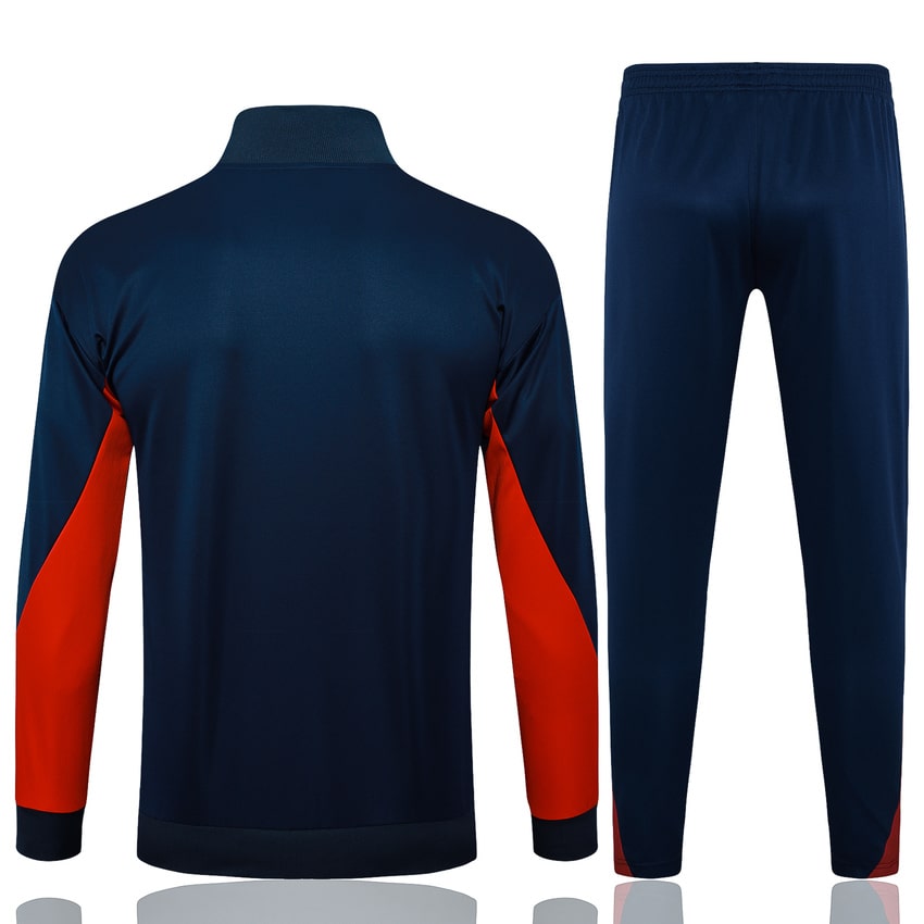 Survetement Barca Veste 2024 2025 Bleu Motif – Image 4