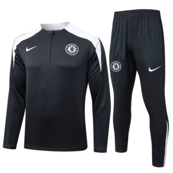 Survetement Chelsea Training 2025 2026 Noir Blanc