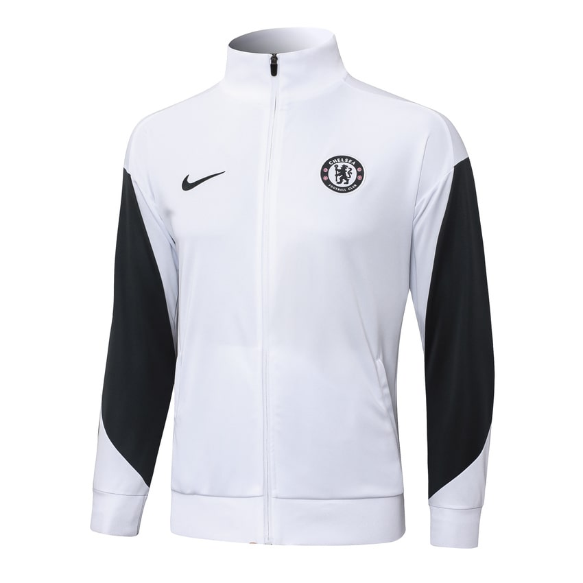 Survetement Chelsea Veste 2025 2026 Blanc Noir – Image 2