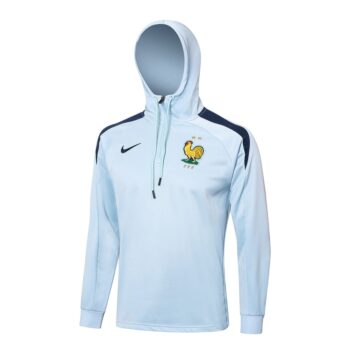 Alternative view of Survetement Equipe de France Sweat 2024 2025 Blanc