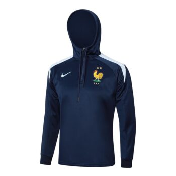 Alternative view of Survetement Equipe de France Sweat 2024 2025 Bleu