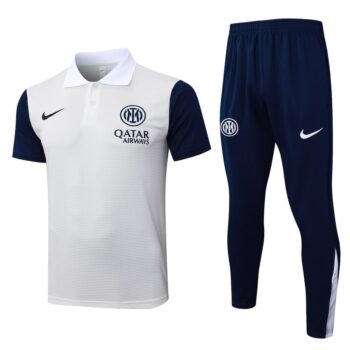 Survetement Inter Milan Polo 2025 2026 Blanc Bleu