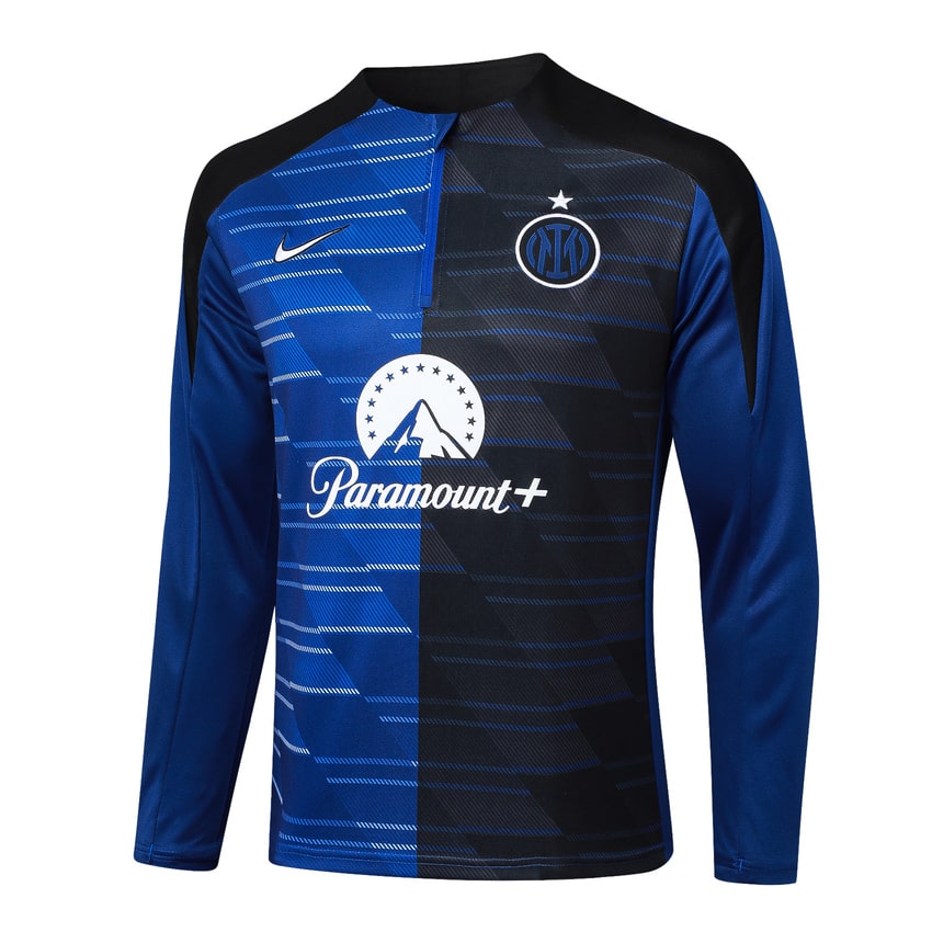Survetement Inter Milan Training 2024 2025 Bleu Noir – Image 2