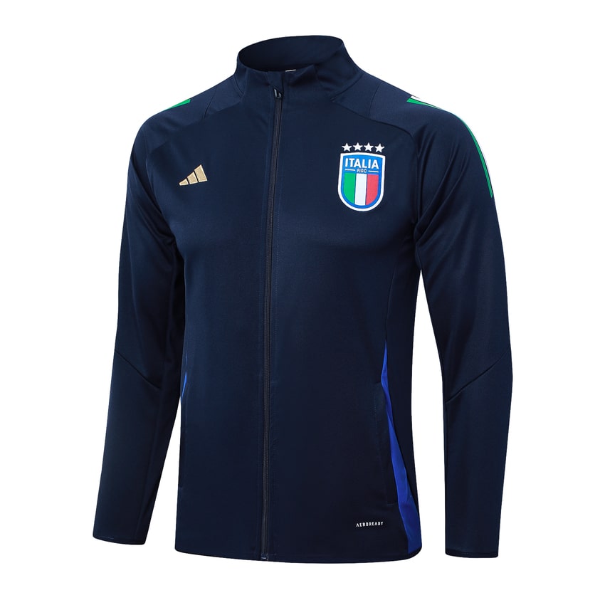Survetement Italie Veste 2024 2025 Bleu Sombre – Image 2