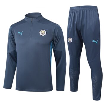 Survetement Manchester City Training 2024 2025 Bleu Foncé