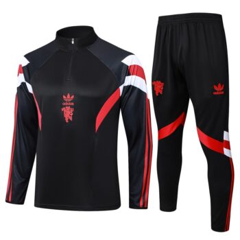 Survetement Manchester United Training 2024 2025 Noir Charbon