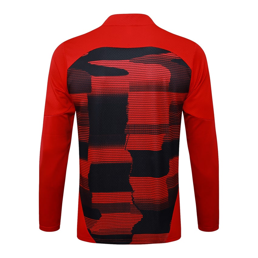 Survetement Milan AC Training 2024 2025 Rouge Noir – Image 3