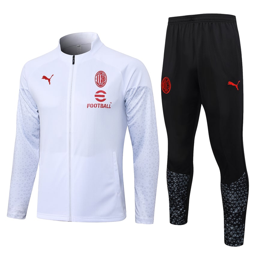 Survetement Milan AC Veste 2023 2024 Blanc