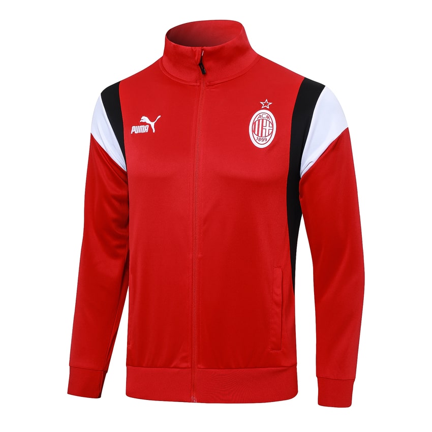 Survetement Milan AC Veste 2023 2024 Rouge Clair – Image 2
