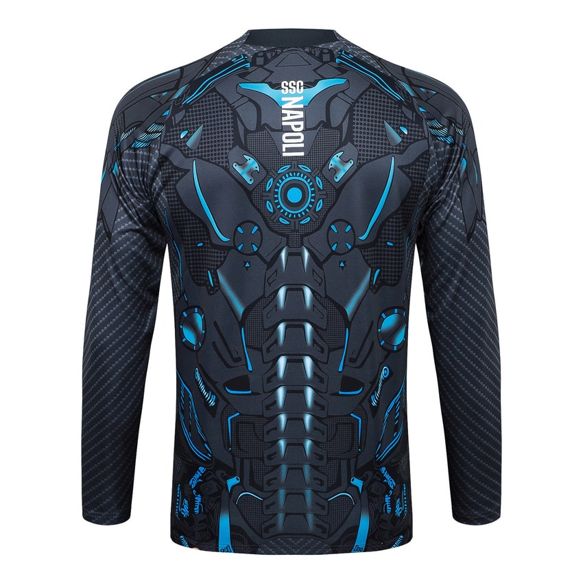 Survetement Naples Training 2025 2026 Noir Motif – Image 3