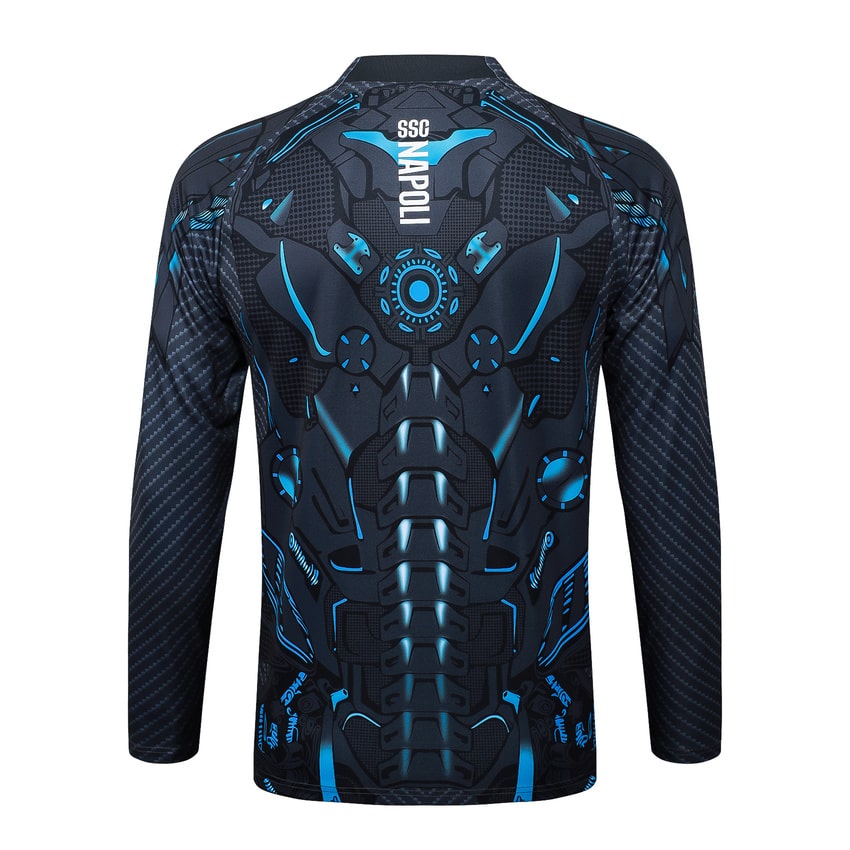 Survetement Naples Veste 2025 2026 Noir Motif – Image 3